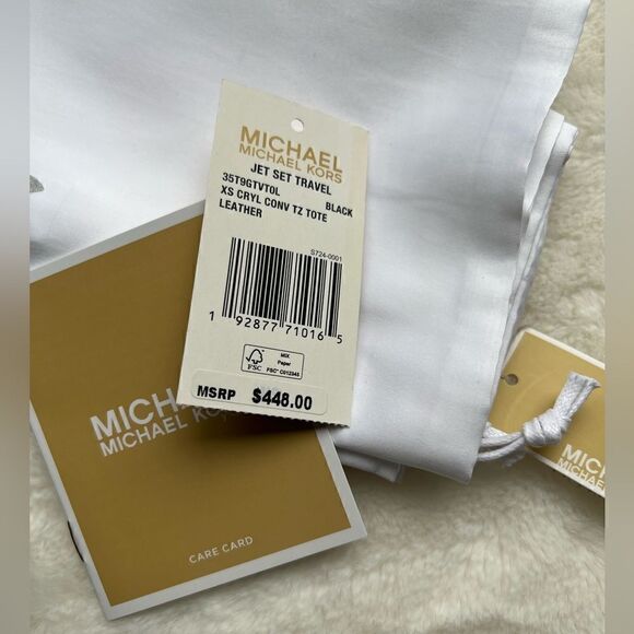 Michael Kors Jet Set Travel Extra-Small Saffiano Leather Top-Zip Tote Bag - Picture 15 of 16